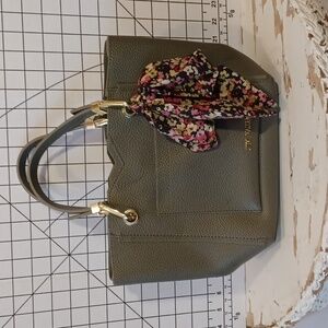 Steve Madden Purse With Floral Scarf Crossbody With Handles